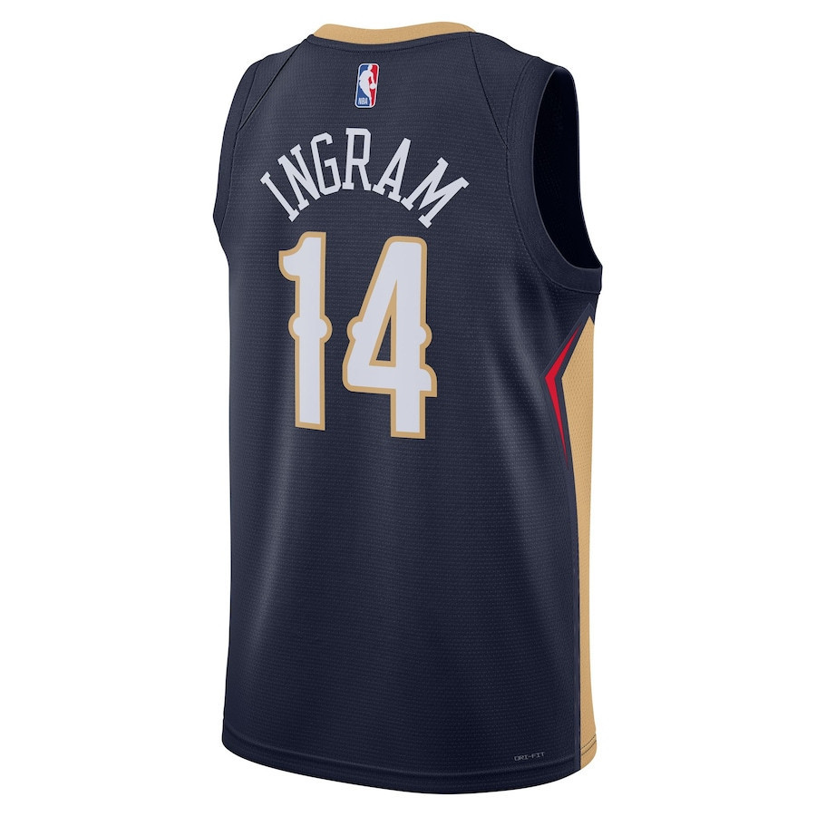 Brandon Ingram 14 New Orleans Pelicans Men 2022/23 Swingman Stitched Jersey – Icon Edition