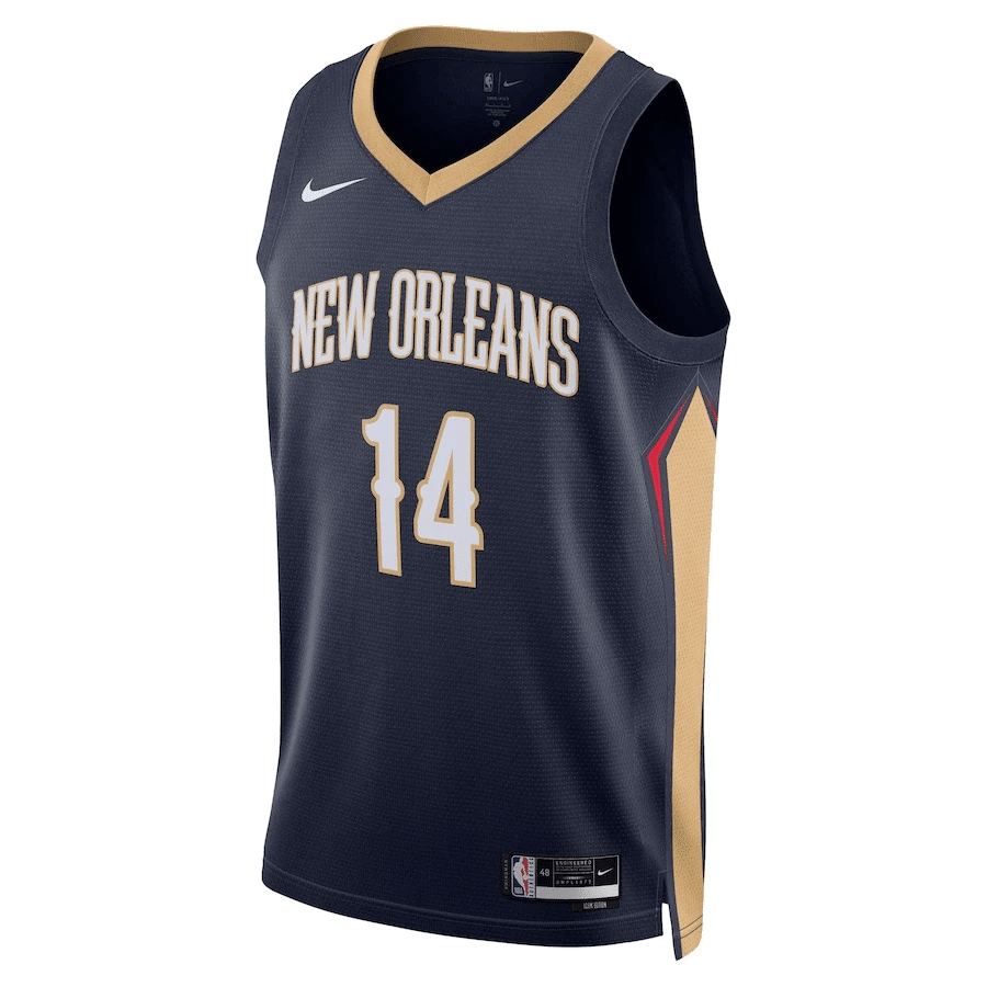 Brandon Ingram 14 New Orleans Pelicans Men 2022/23 Swingman Stitched Jersey – Icon Edition