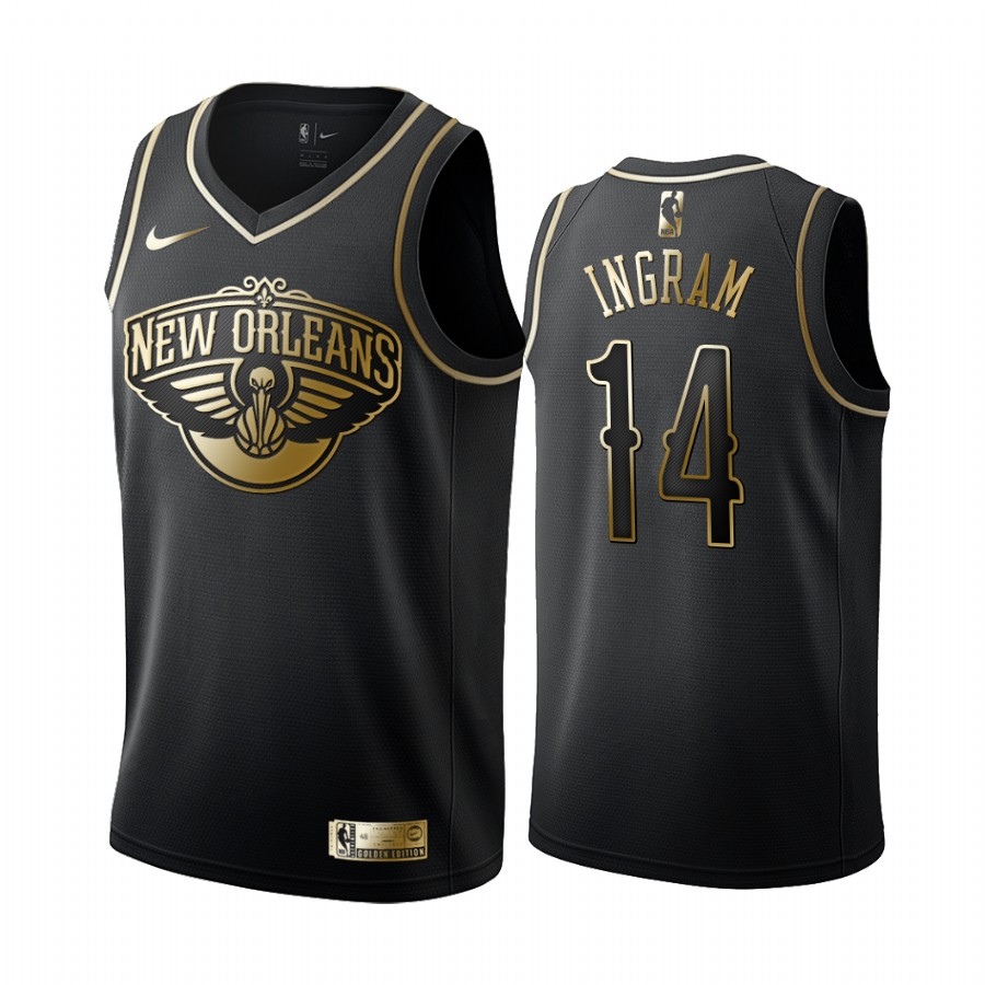 Brandon Ingram New Orleans Pelicans Golden Edition Men’s Jersey – Black