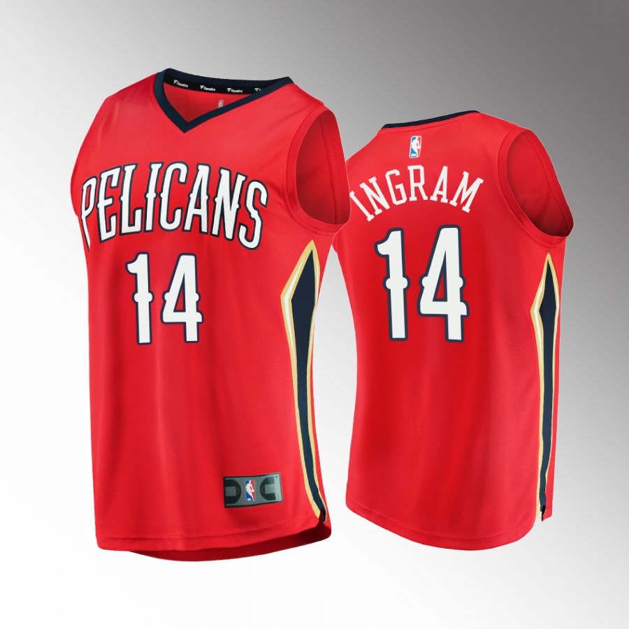 Brandon Ingram Pelicans #14 Red Jersey Fast Break 2022-23 Statement