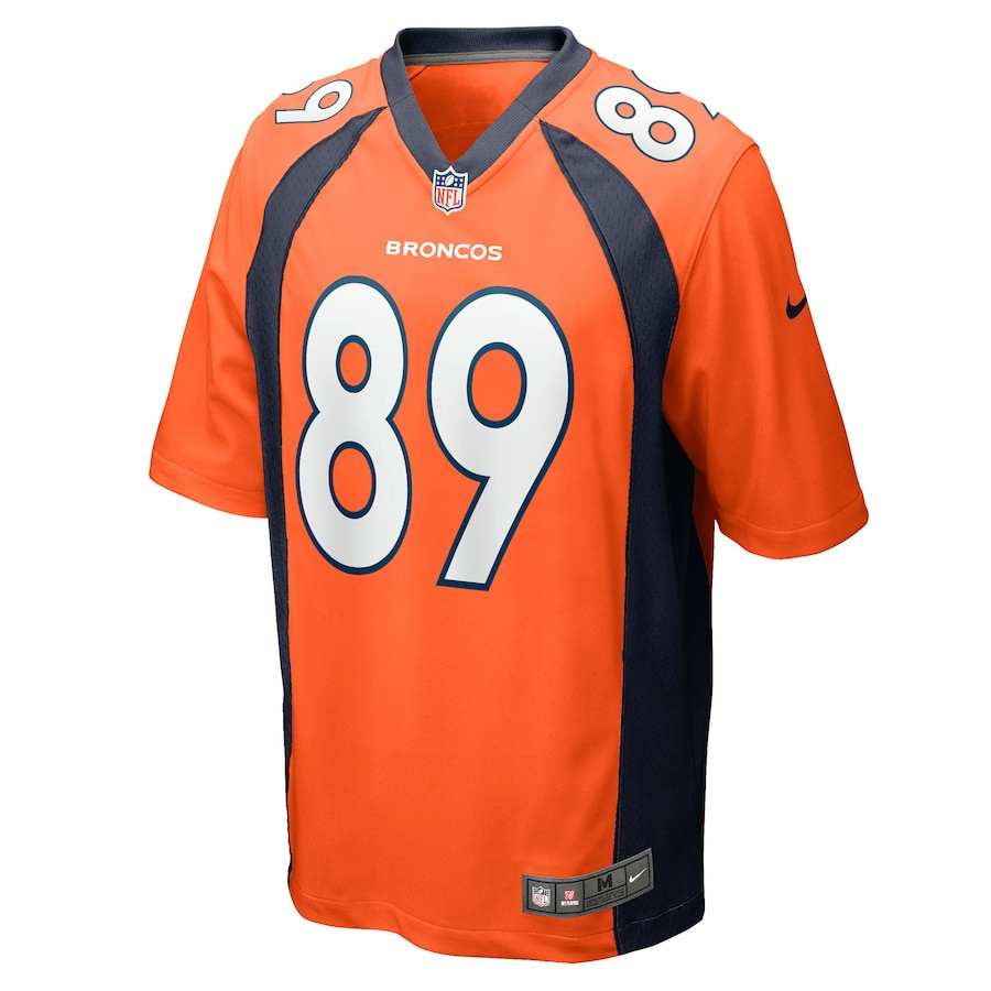 Brandon Johnson Denver Broncos Stitched Jersey – Orange