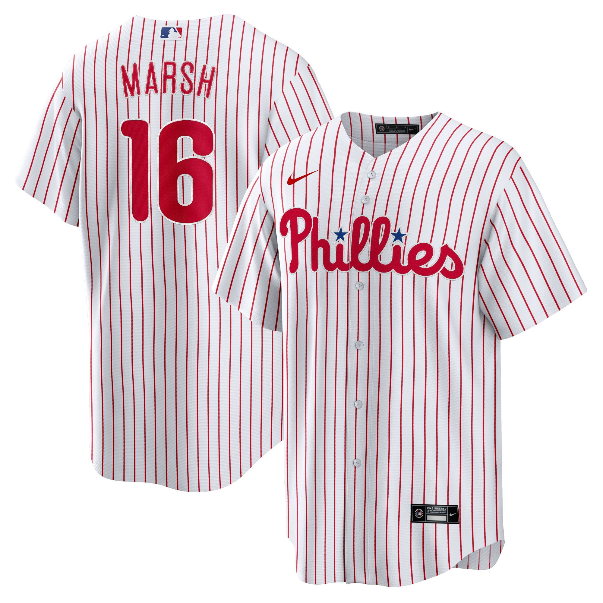 Brandon Marsh Philadelphia Phillies White Jersey - All Stitched