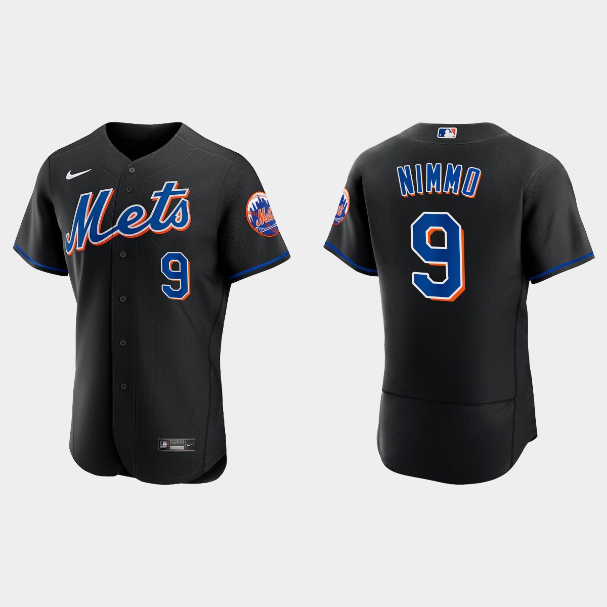 Brandon Nimmo New York Mets 2022 Alternate Jersey - Black
