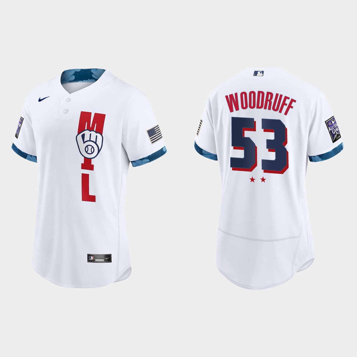 Brandon Woodruff Milwaukee Brewers 2021 MLB All-Star Game Jersey – White
