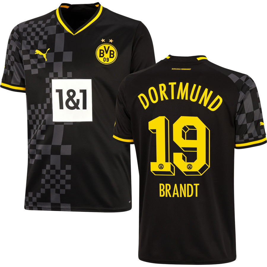 Brandt 19 Borussia Dortmund Men 2022/23 Away Soccer Jersey – Black