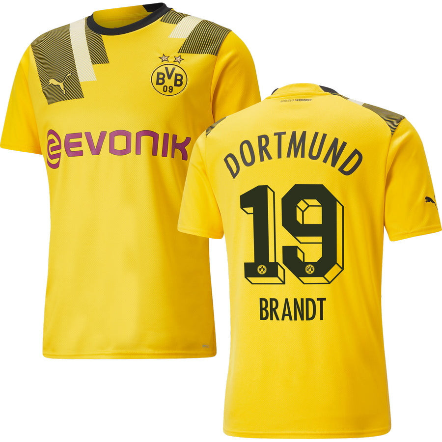Brandt 19 Borussia Dortmund Men 2022/23 Third Soccer Jersey – Yellow