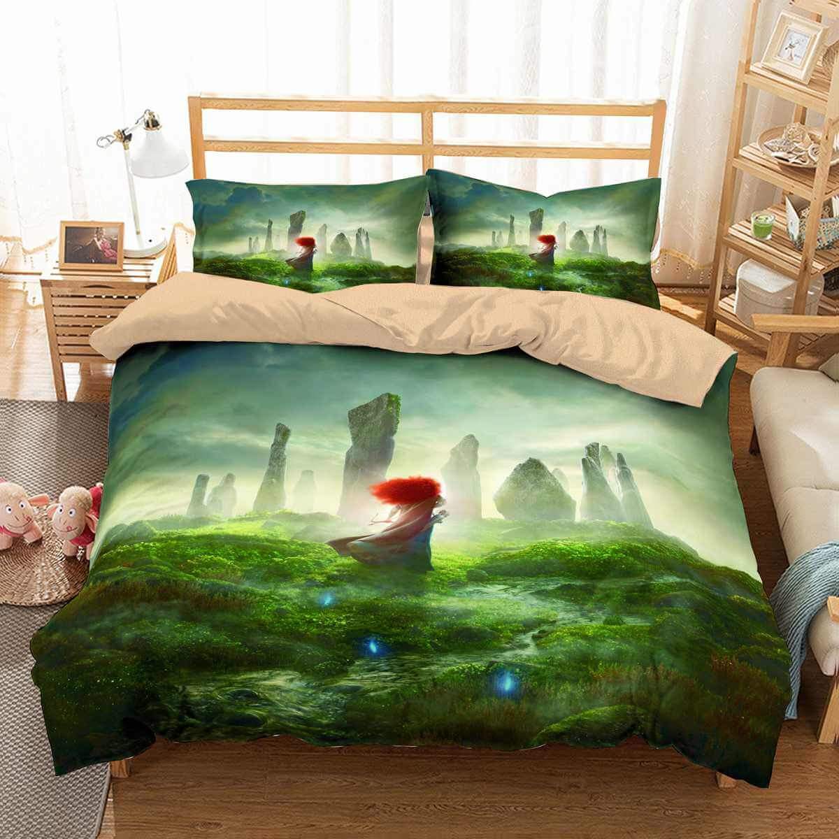 Brave 3D Customized Duvet Cover Bedding Set