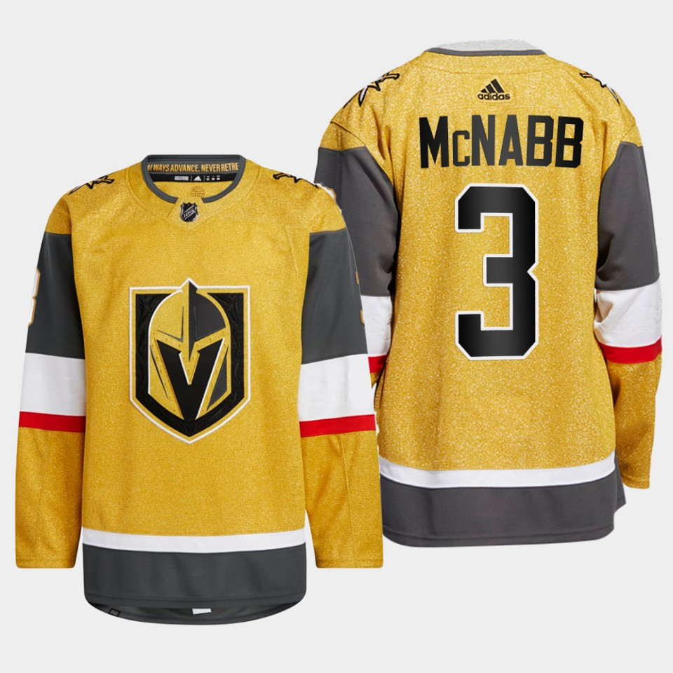 Brayden McNabb 3 Vegas Golden Knights Gold Stitched Jersey 2022-23 Home