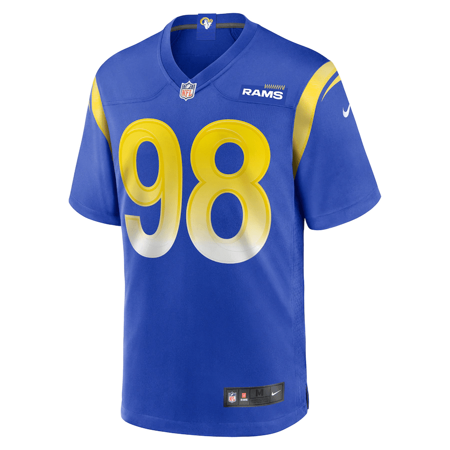 Brayden Thomas Los Angeles Rams Stitched Jersey – Royal