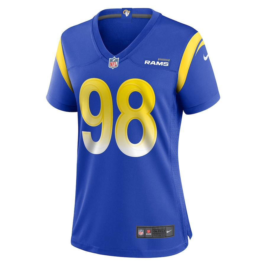 Brayden Thomas Los Angeles Rams Women’s Stitched Jersey – Royal