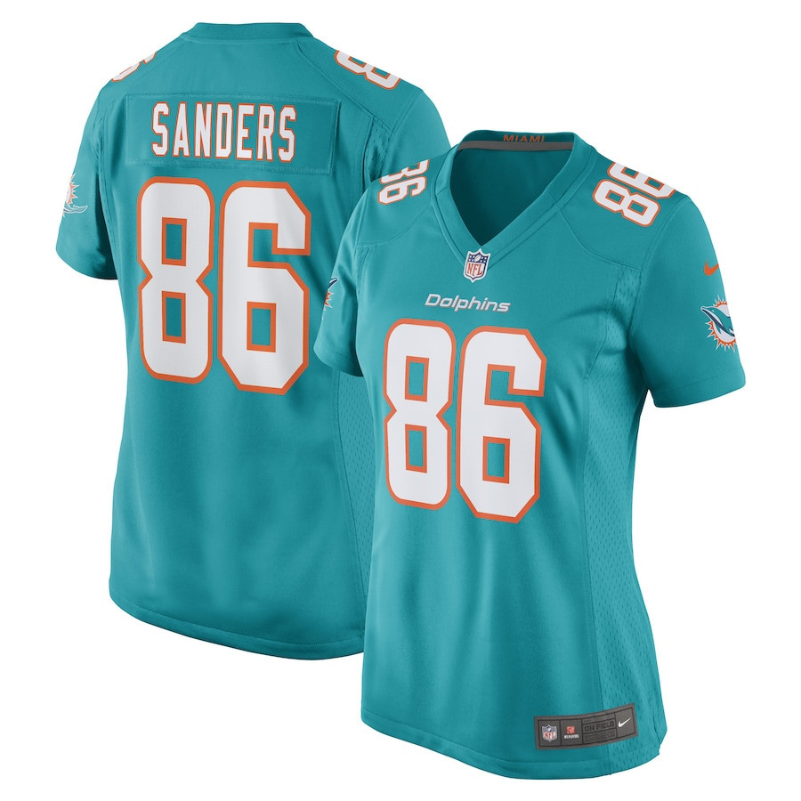 Braylon Sanders Miami Dolphins Women’s Stitched Jersey – Aqua
