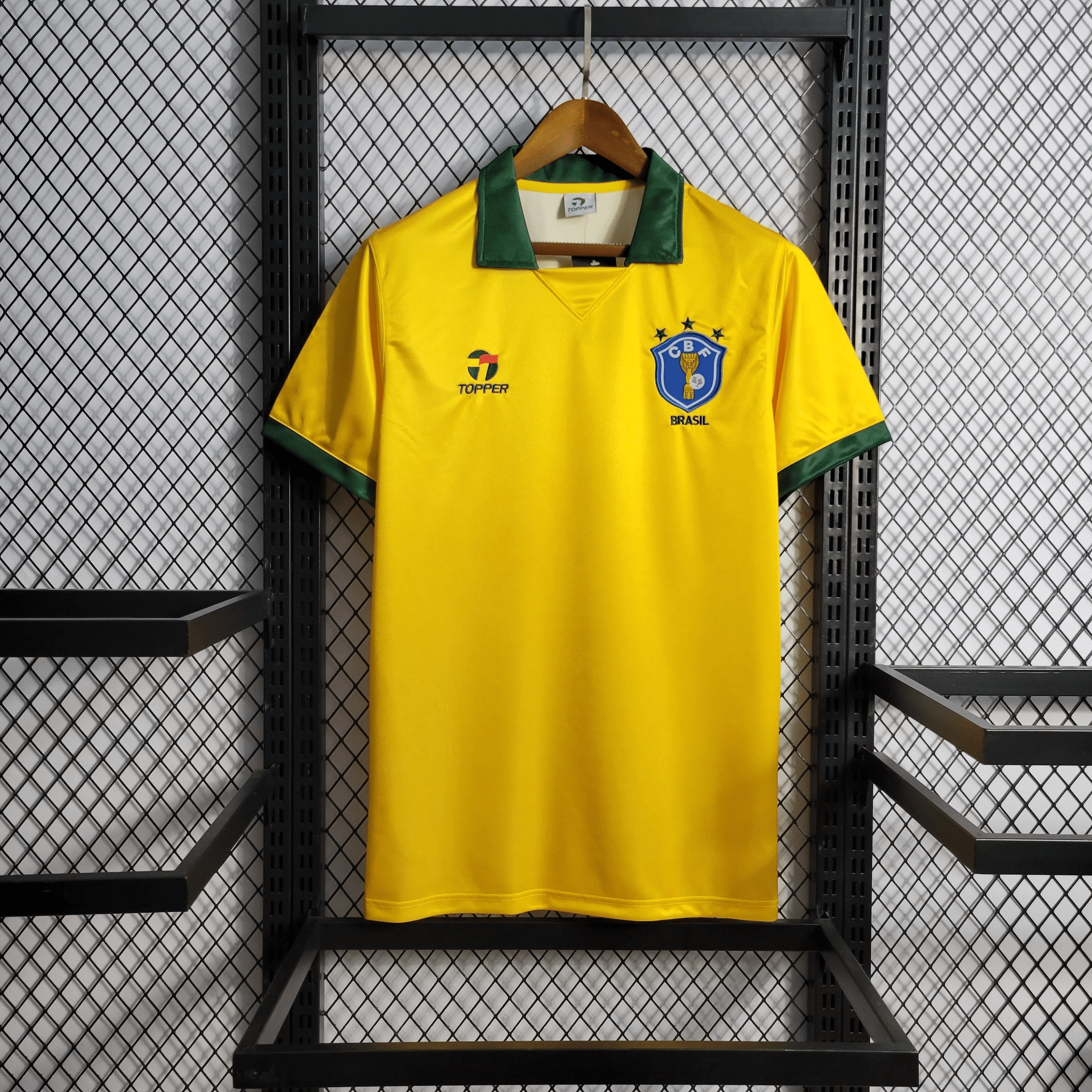 Brazil 1988-90 Home Retro Soccer Jersey – Yellow