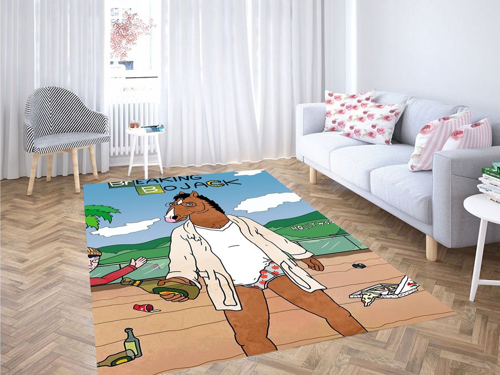 Breaking Bojack Horseman’ Living Room Modern Carpet Rectangle Rug