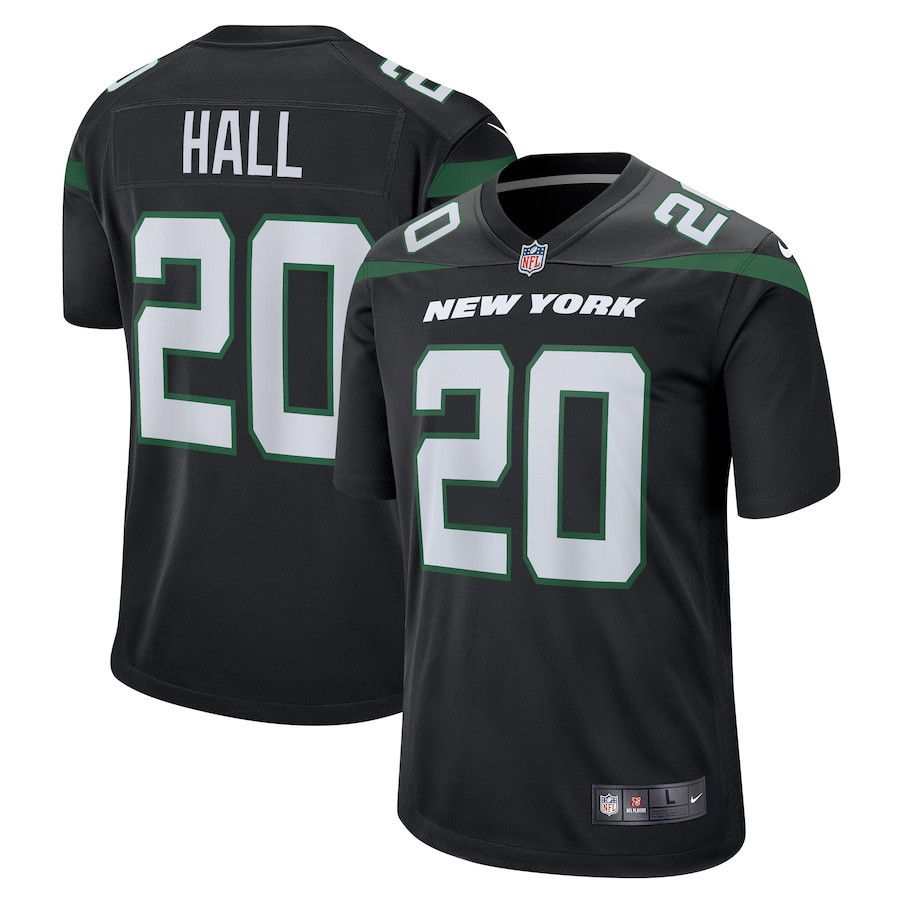 Breece Hall 20 New York Jets Alternate Game Player Stitched Jersey – Stealth Black