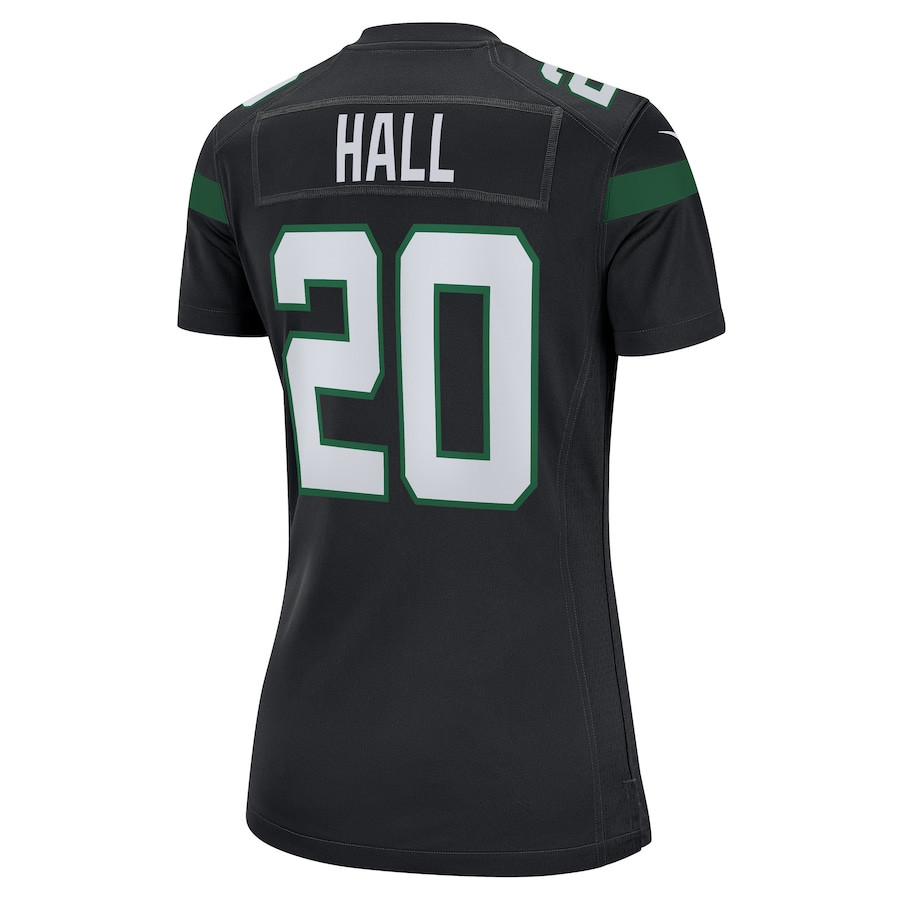 Breece Hall 20 New York Jets Women’s Alternate Stitched Jersey – Stealth Black