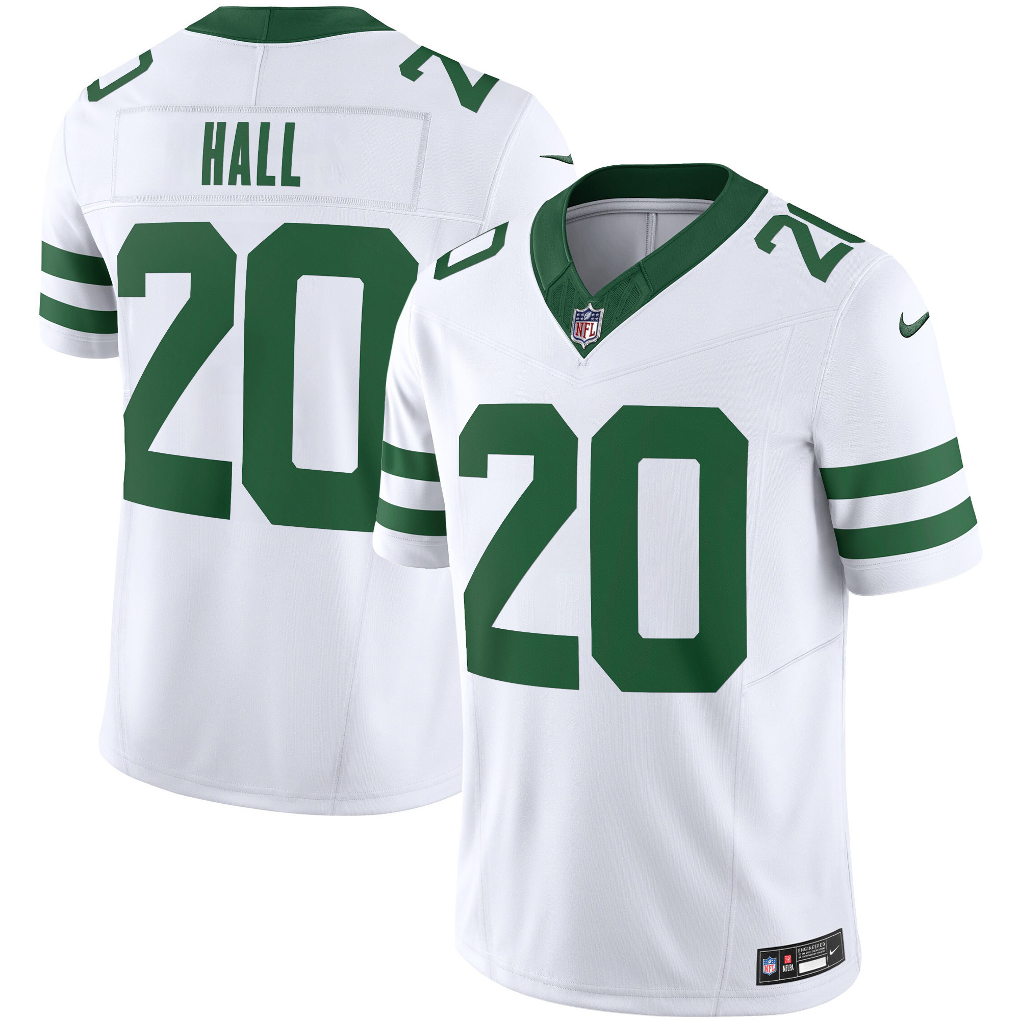Breece Hall Men's New York Jets Legacy Limited White Jersey - All Stitched