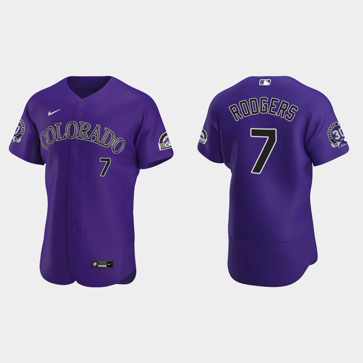 Brendan Rodgers Colorado Rockies 30th Anniversary Jersey - Purple