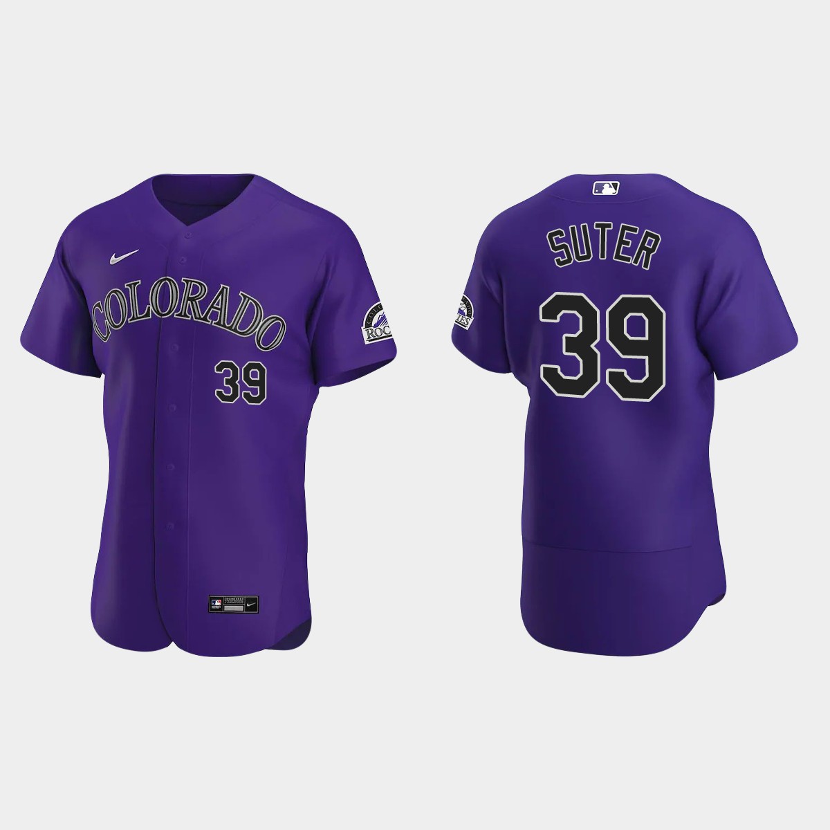 Brent Suter Colorado Rockies Alternate Jersey - Purple