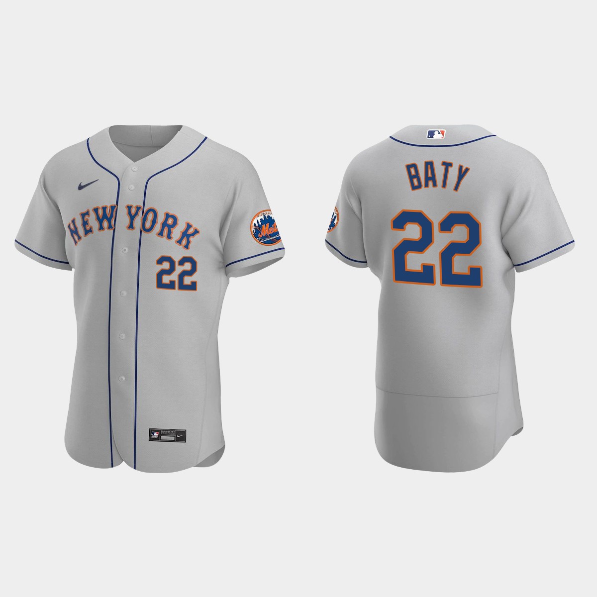 Brett Baty New York Mets Road Jersey – Gray