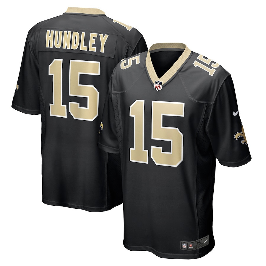 Brett Hundley 15 New Orleans Saints Game Player Stitched Jersey – Black