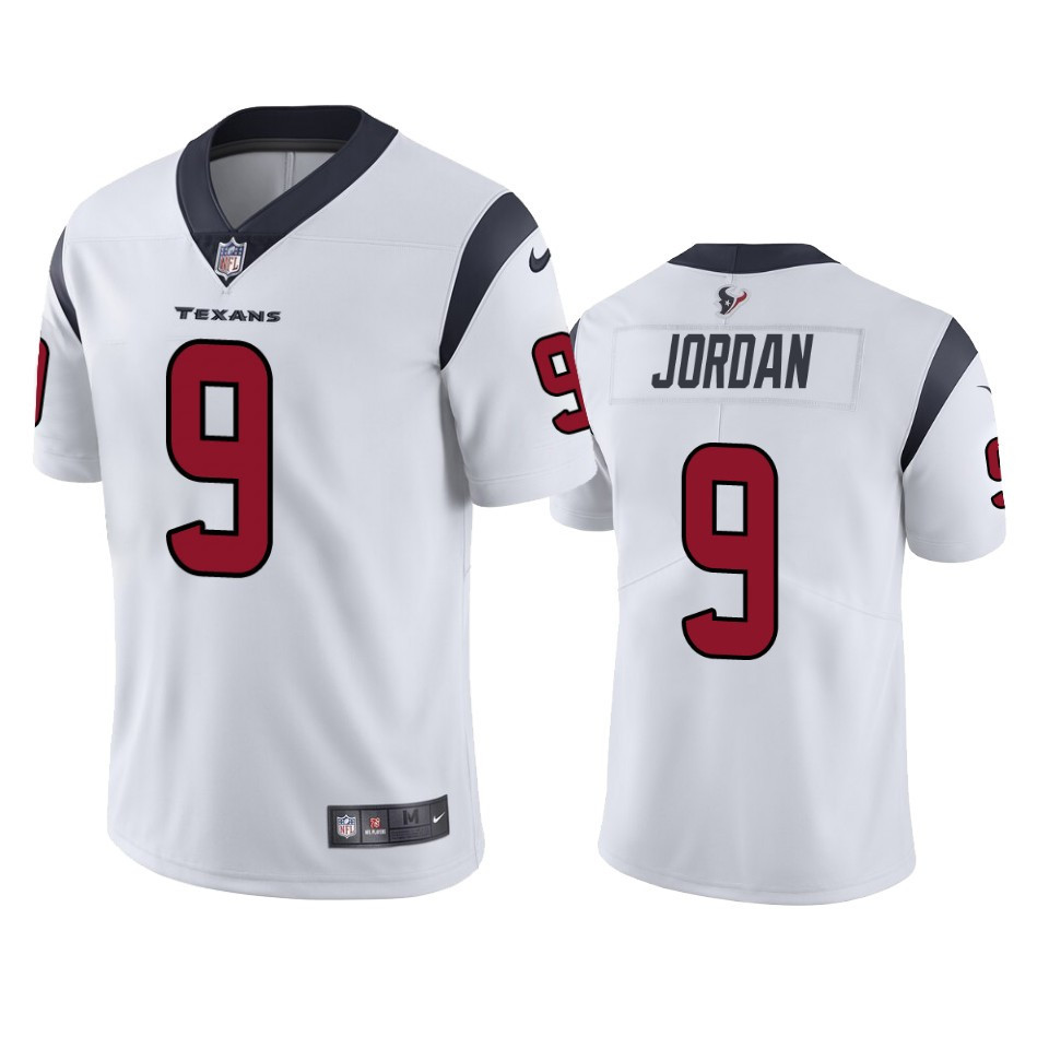 Brevin Jordan Houston Texans 9 White Vapor Limited Stitched Jersey