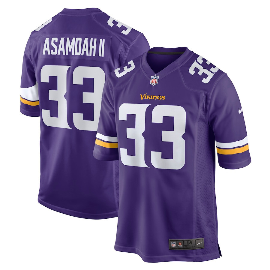Brian Asamoah Minnesota Vikings Player Game Stitched Jersey – Purple