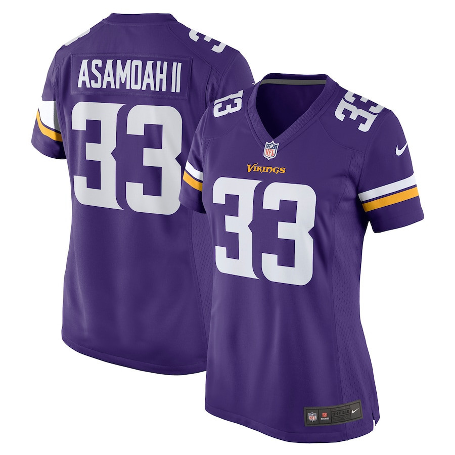 Brian Asamoah Minnesota Vikings Women’s Player Game Stitched Jersey – Purple