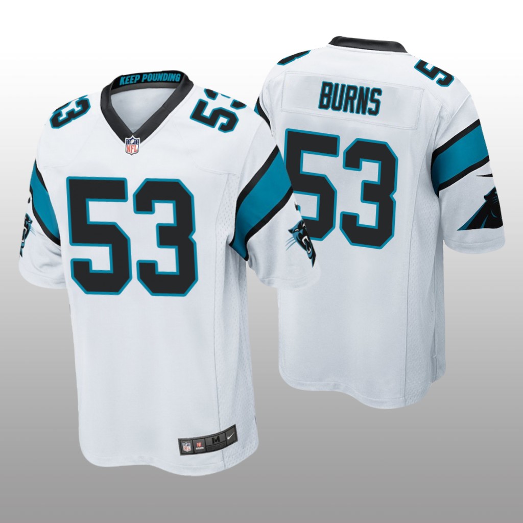 Brian Burns Carolina Panthers White NFL Draft Game Jersey