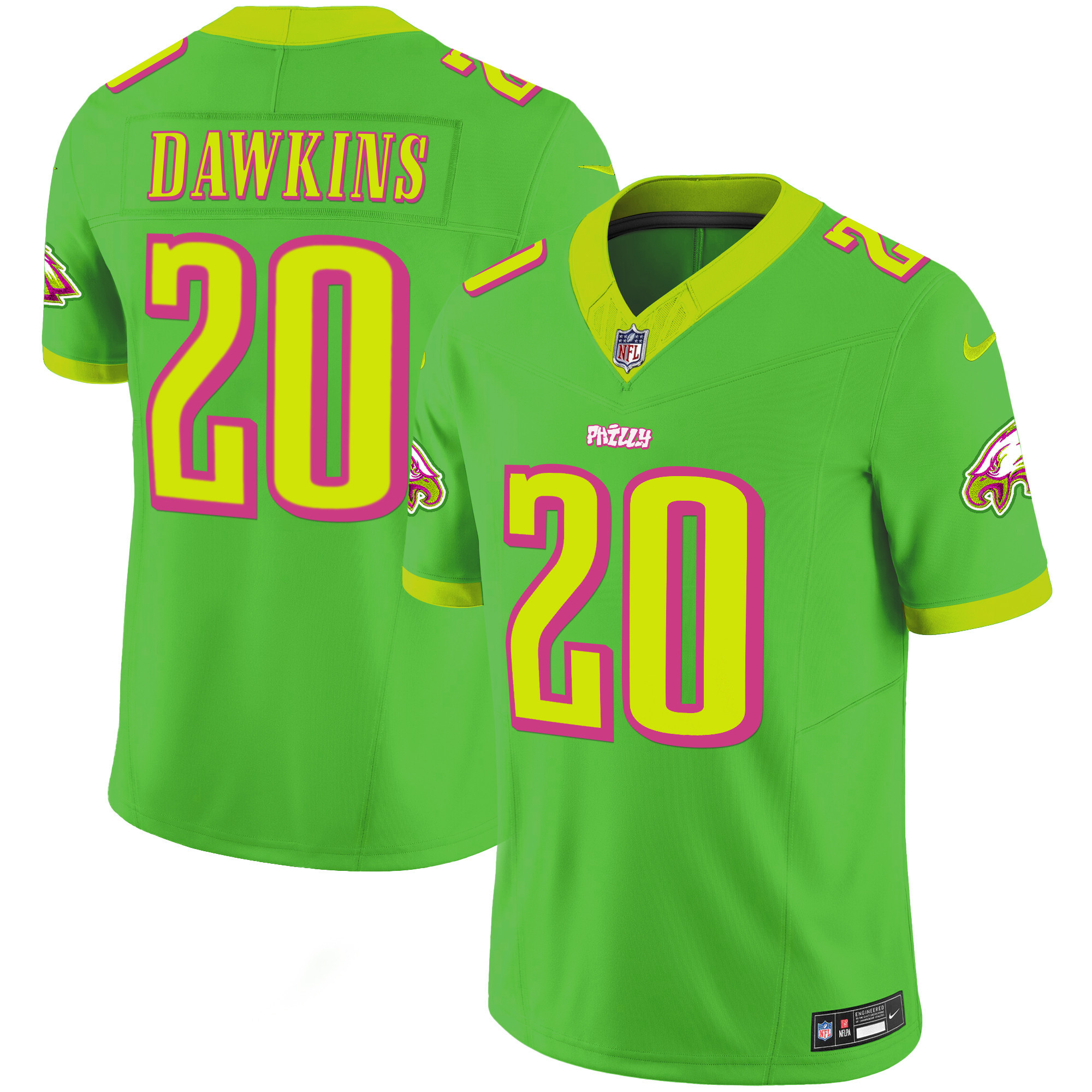 Brian Dawkins Philadelphia Eagles City Edition Vapor Jersey - All Stitched