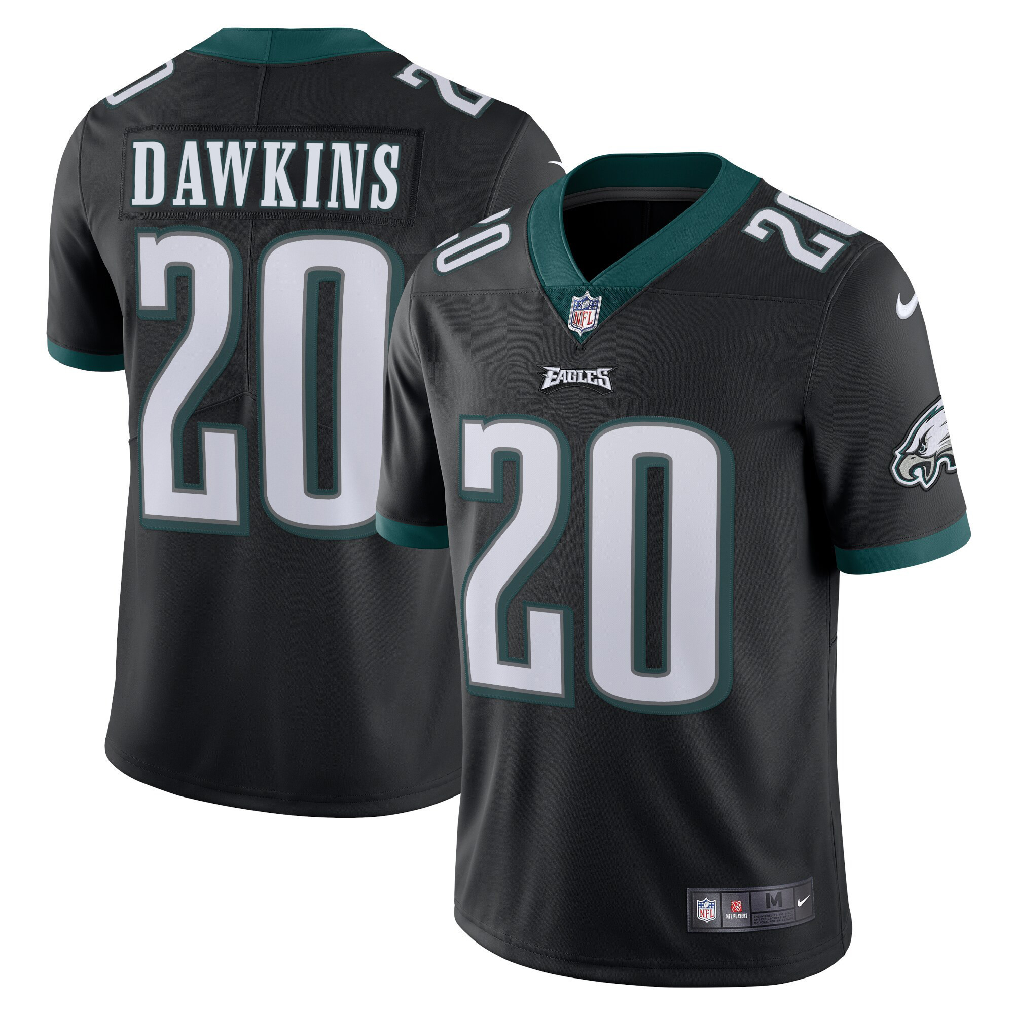 Brian Dawkins Philadelphia Eagles Vapor Black Jersey - All Stitched