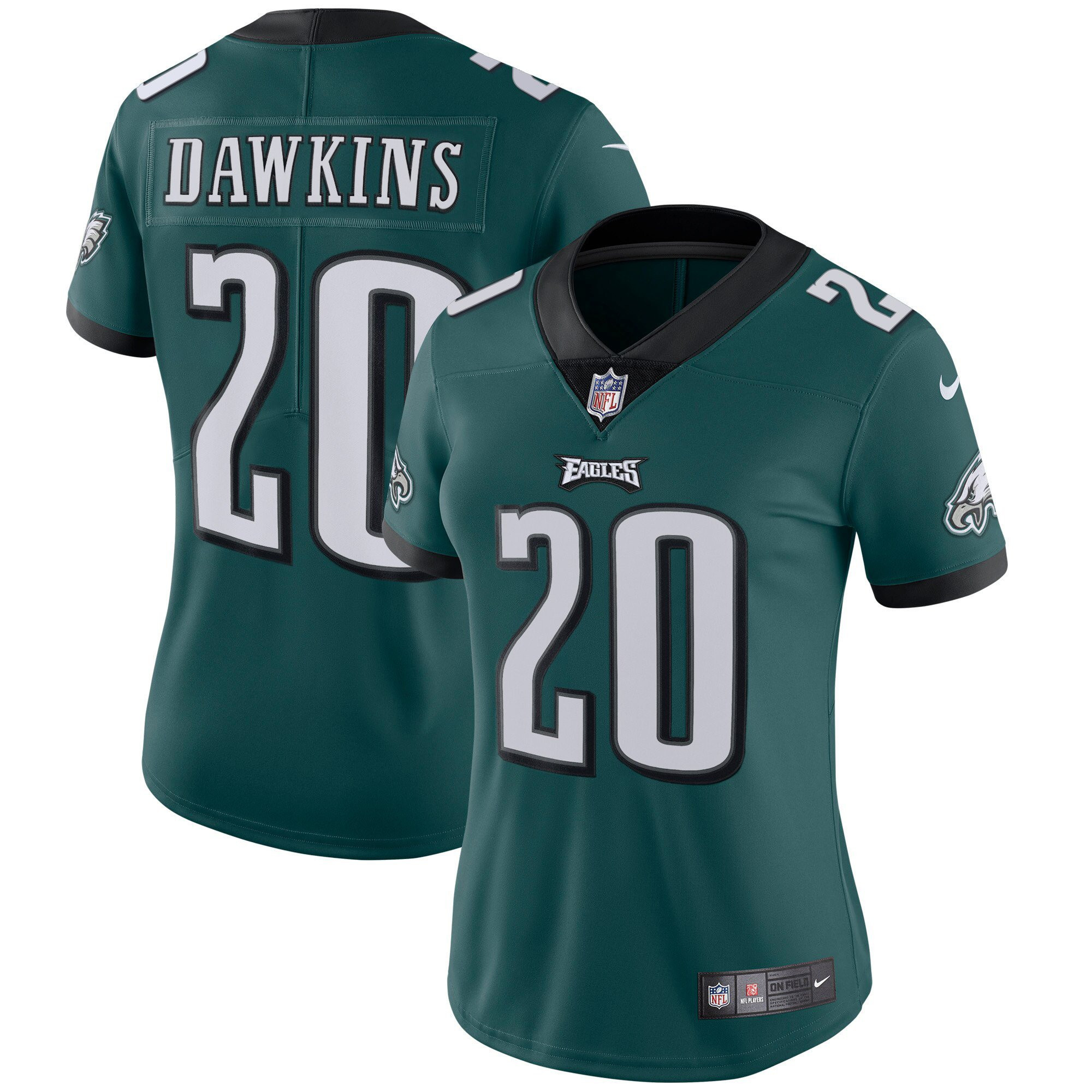 Brian Dawkins Philadelphia Eagles Vapor Midnight Green Jersey - All Stitched