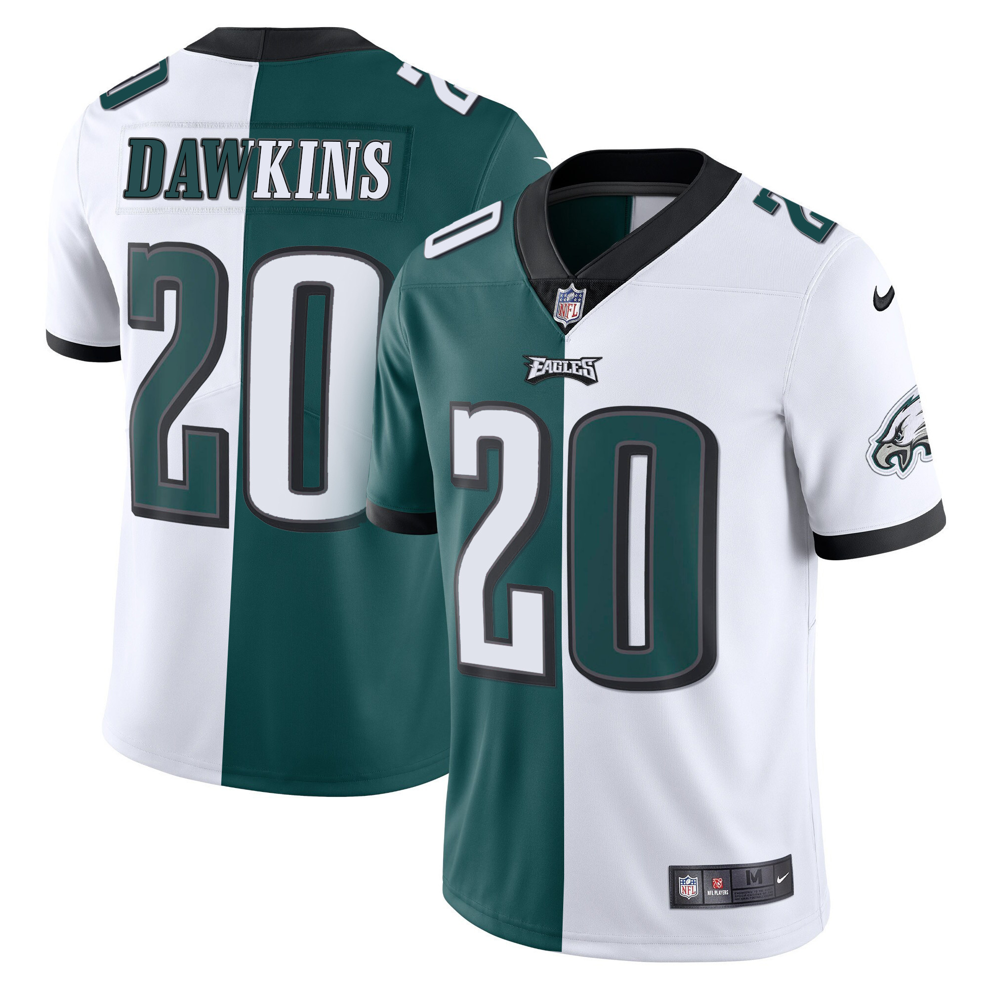 Brian Dawkins Youth's Philadelphia Eagles Gold & Split Vapor Jersey - All Stitched