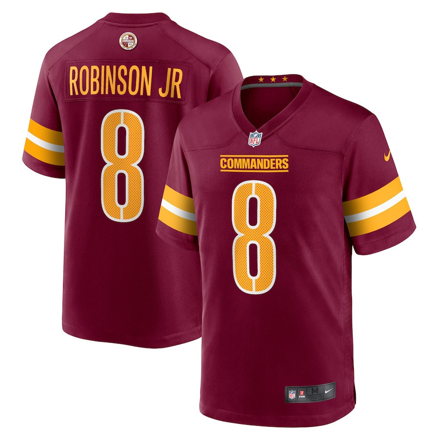 Brian Robinson Washington Commanders Player Game Stitched Jersey – Burgundy