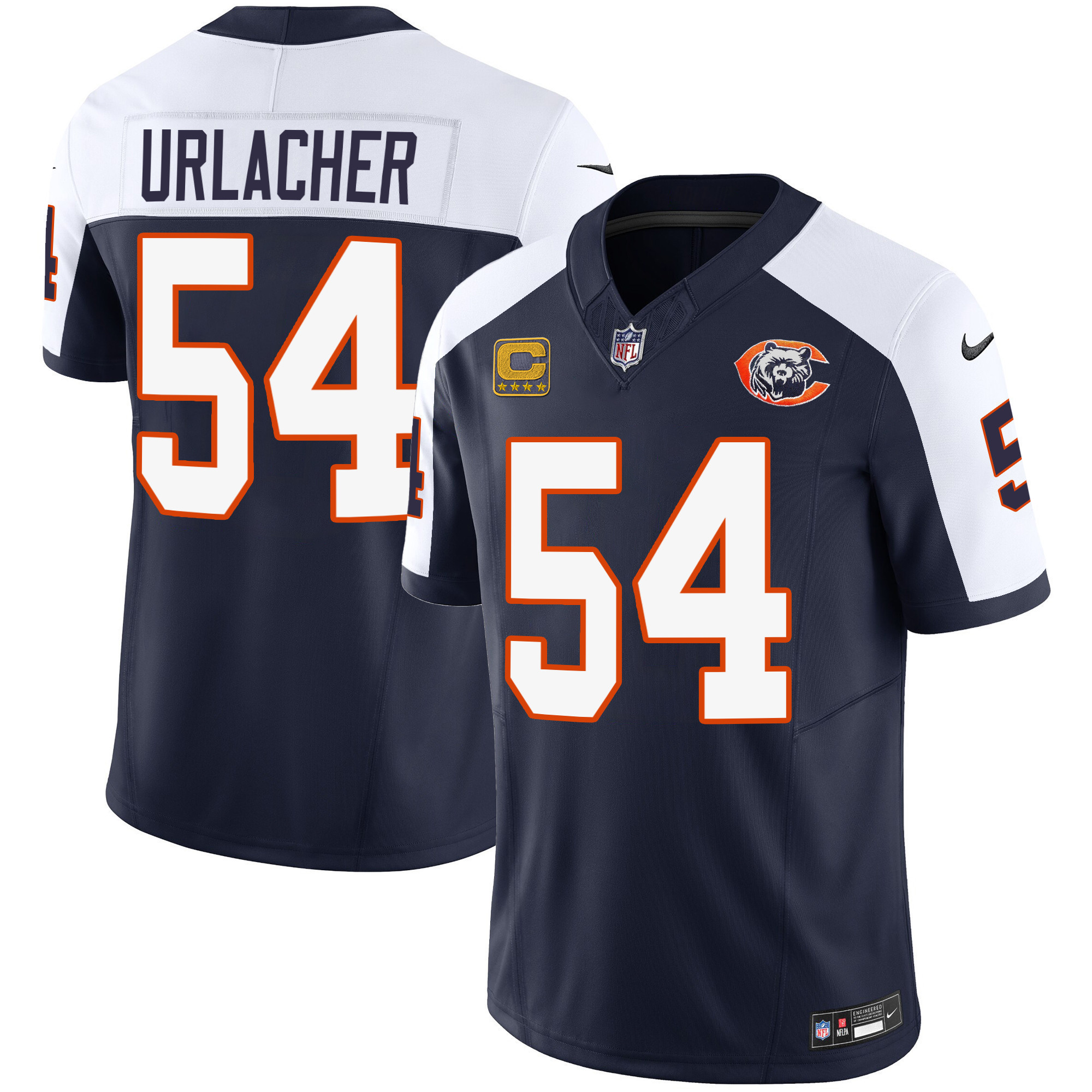 Brian Urlacher Youth's Chicago Bears Throwback Vapor Alternate Jersey - All Stitched 
