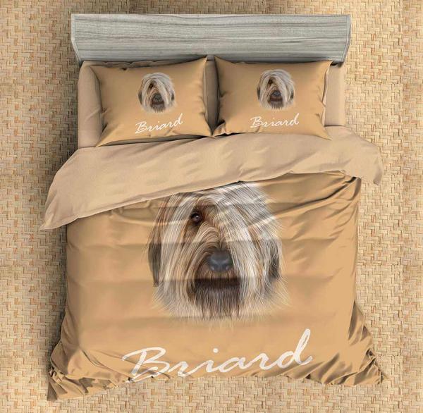 Briard 3D Customized Duvet Cover Bedding Set
