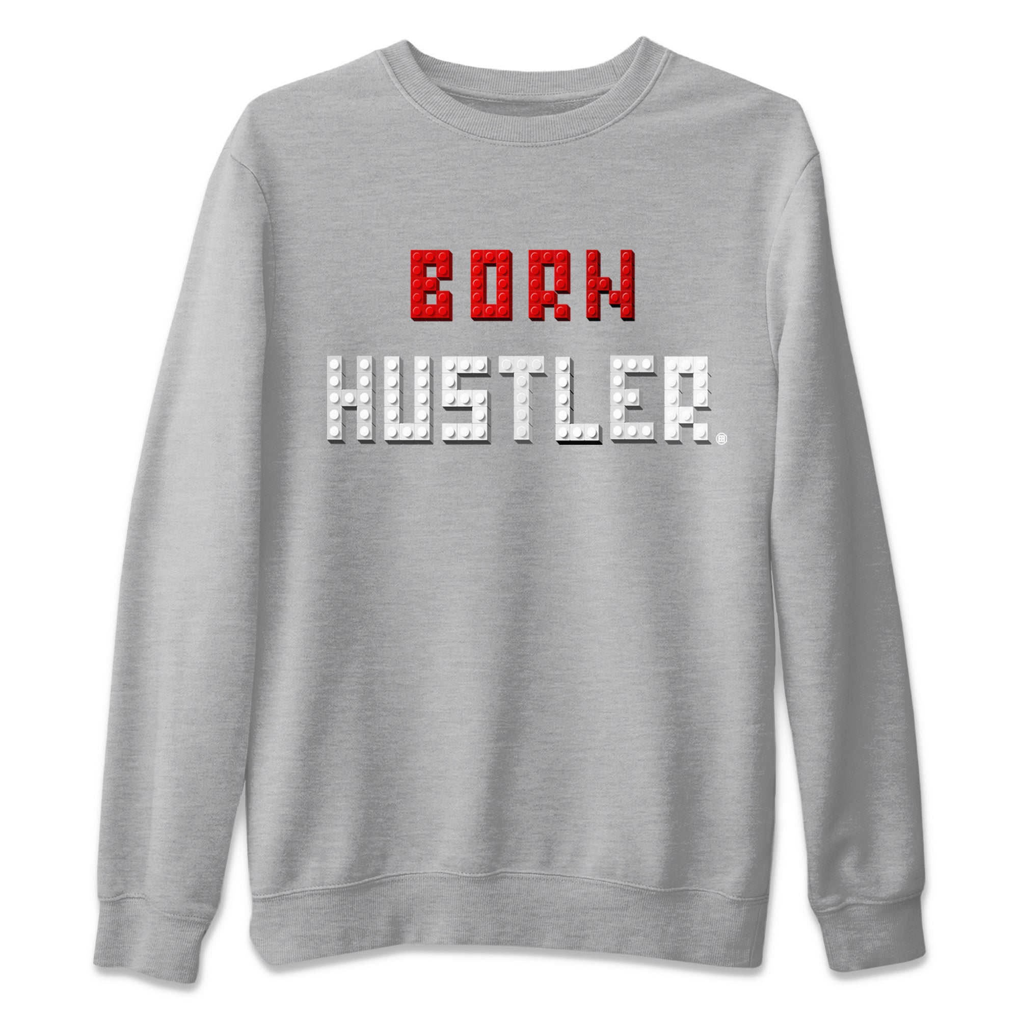 Brick Born Hustler Unisex Sweater – Air Jordan 13 Black Flint, Sneakers Matching Sweater