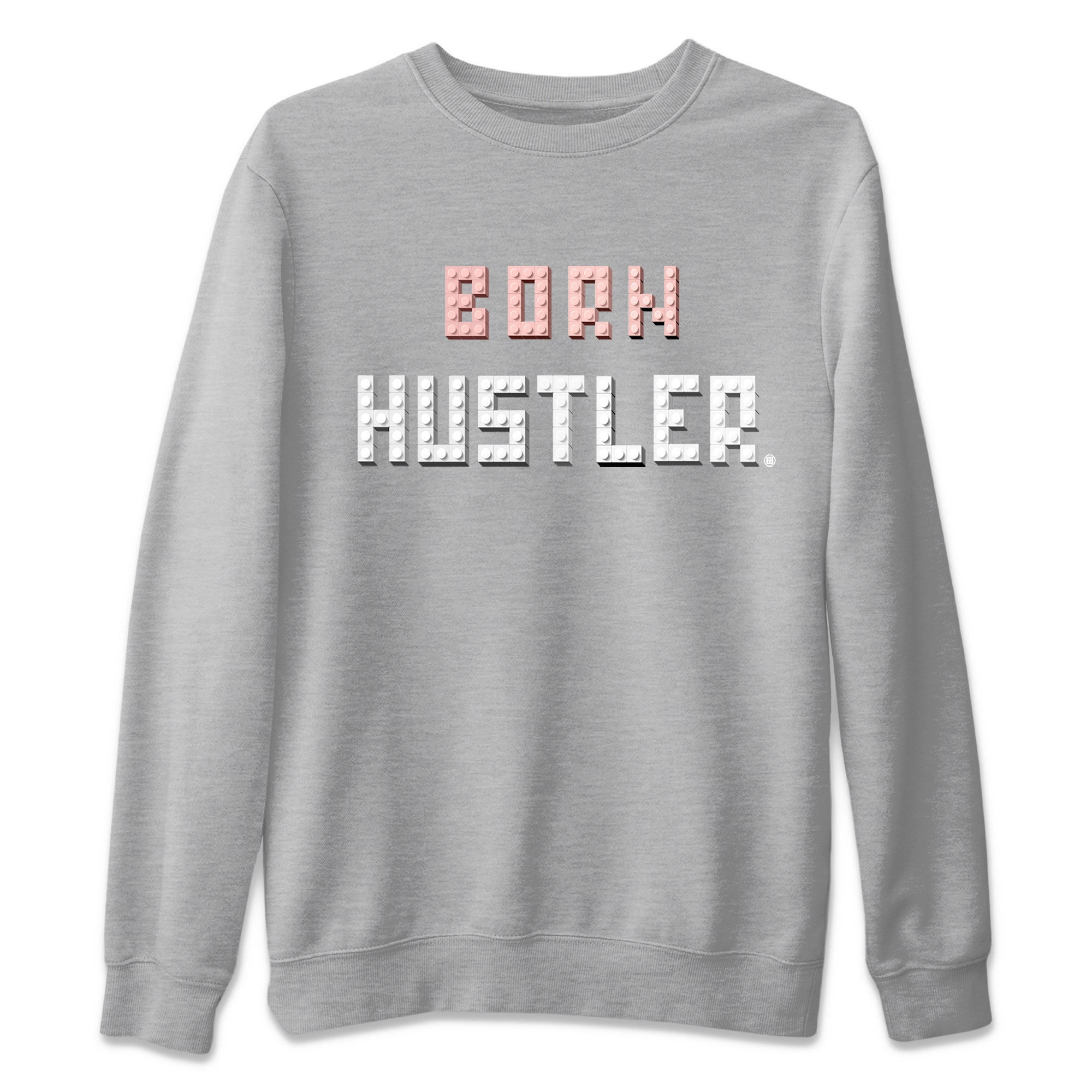 Brick Born Hustler Unisex Sweater – Air Jordan 1 Washed Pink, Sneakers Matching Sweater