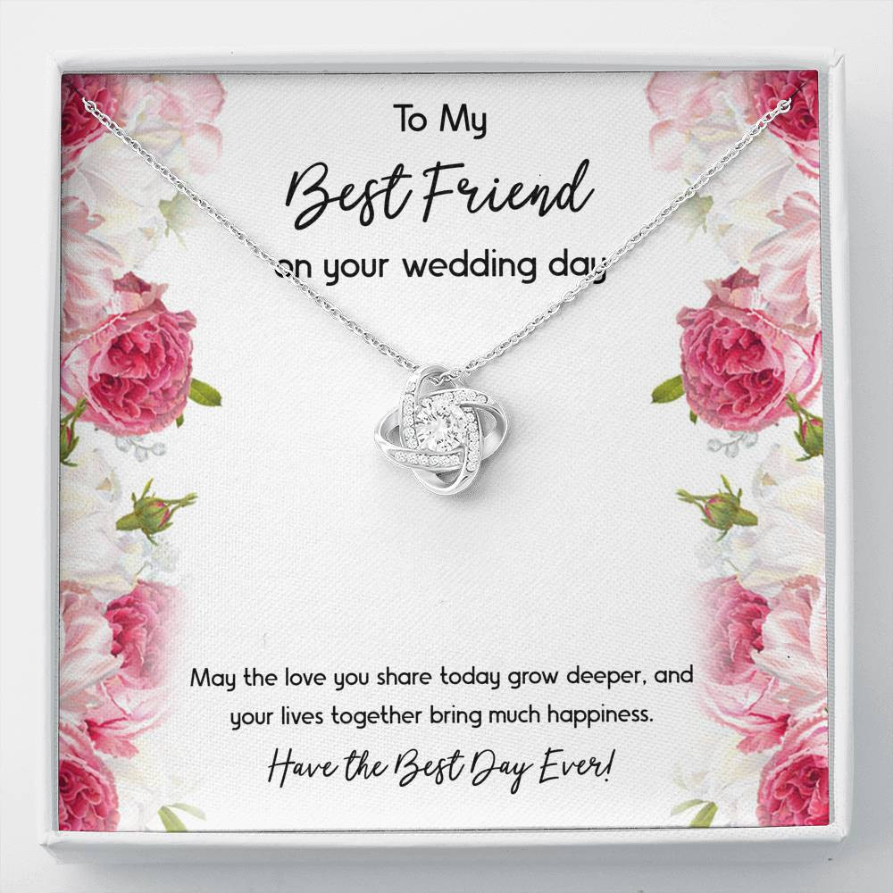 Bride Gifts, Have the Best Day Ever, Love Knot Necklace For Women, Wedding Day Thank You Ideas From Best Friend