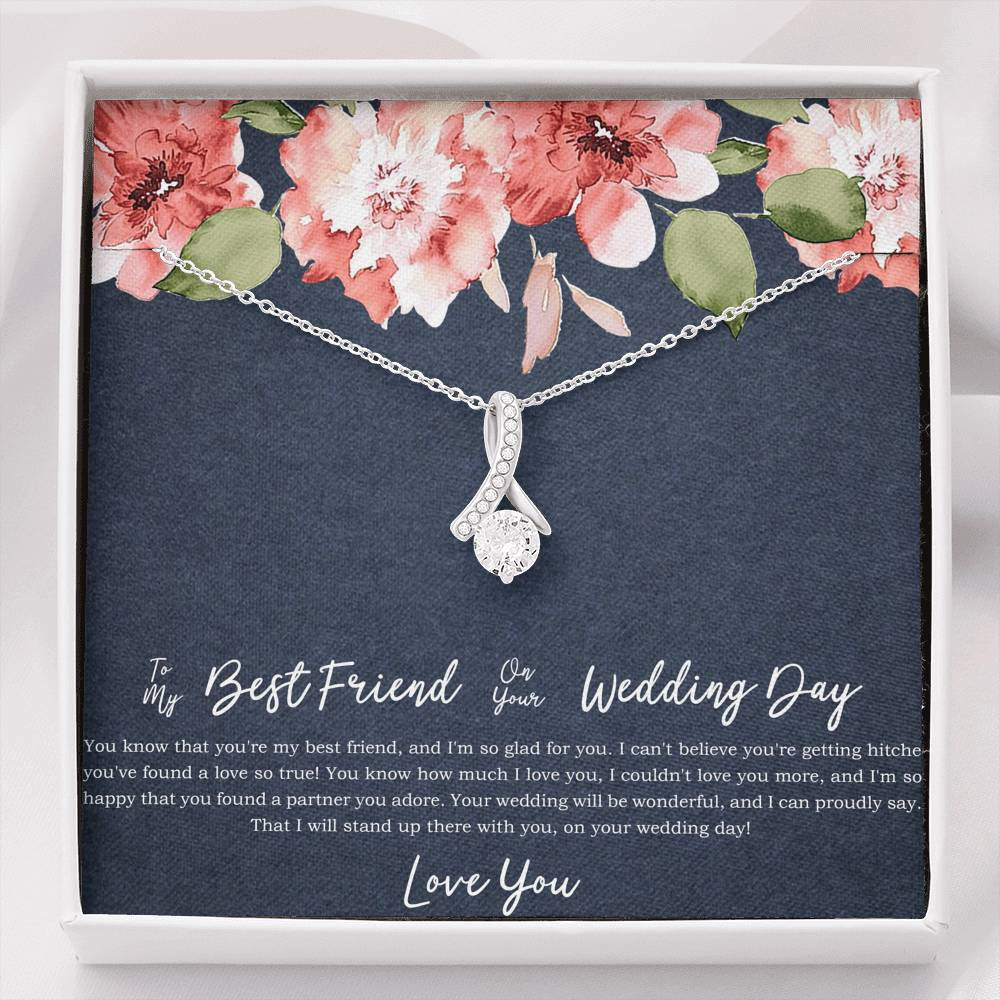 Bride Gifts, I’m So Happy You Found A Partner, Alluring Beauty Necklace For Women, Wedding Day Thank You Ideas From Best Friend
