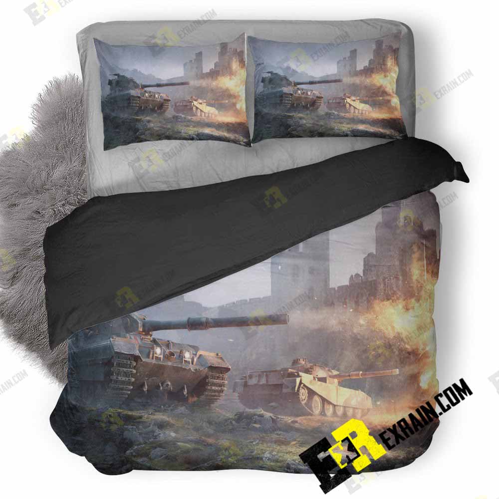 British Tank World Of Tanks 3D Customized Duvet Cover Bedding Set