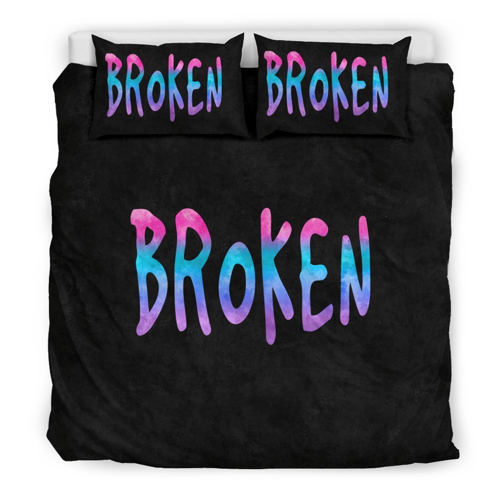 Broken Grunge Me Watercolor 3D Customized Duvet Cover Bedding Set