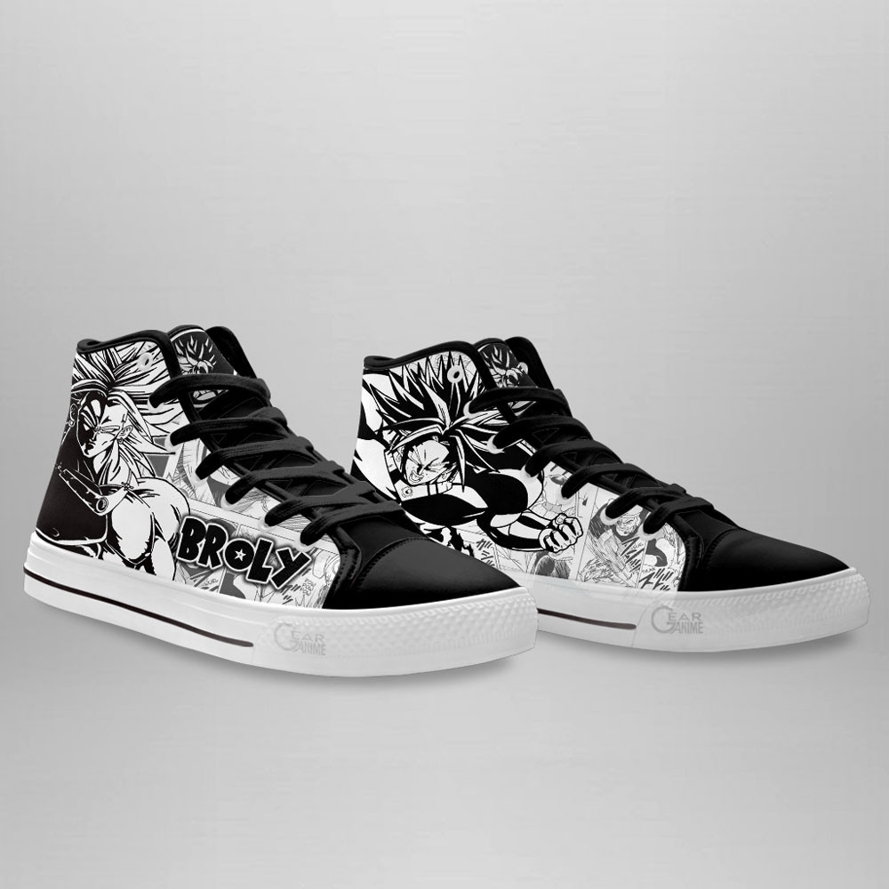 Broly High Top Shoes Dragon Ball Custom Manga Sneakers