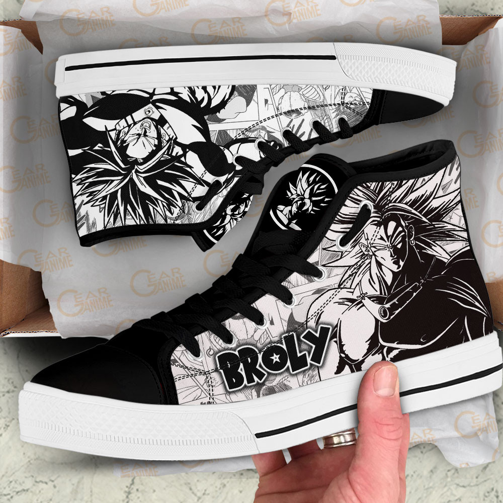 Broly High Top Shoes Dragon Ball Custom Manga Sneakers