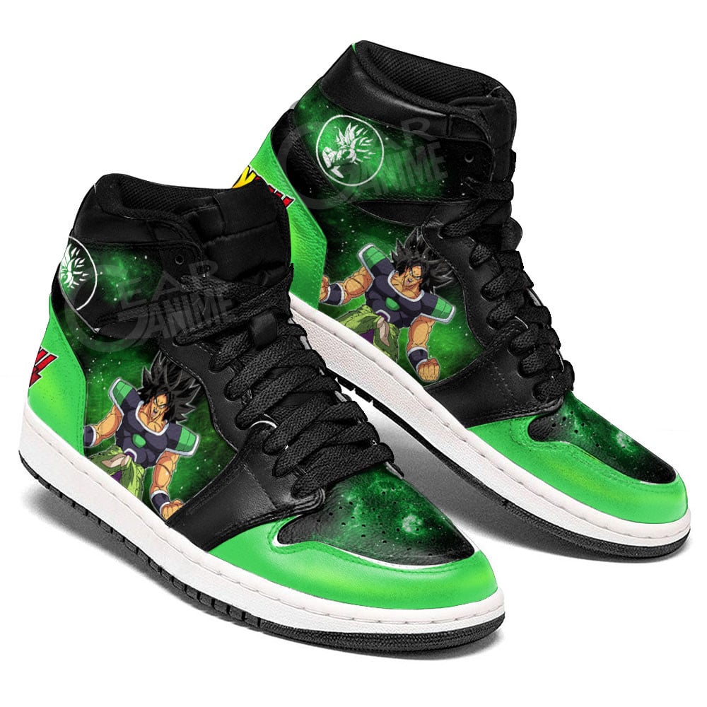Broly JD1s Sneakers Dragon Ball Anime Shoes Mix Galaxy, Air Jordan Hightop