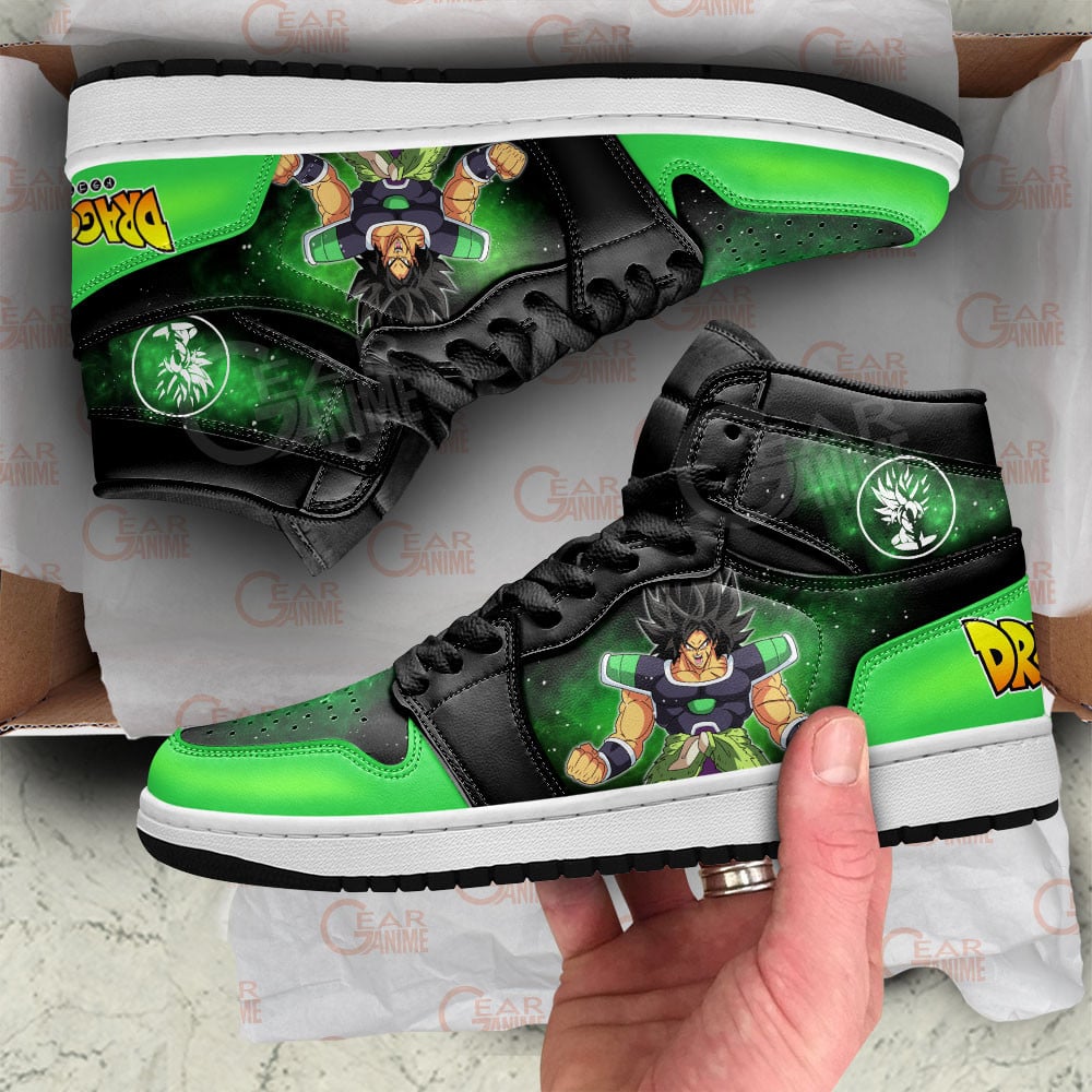 Broly JD1s Sneakers Dragon Ball Anime Shoes Mix Galaxy, Air Jordan Hightop