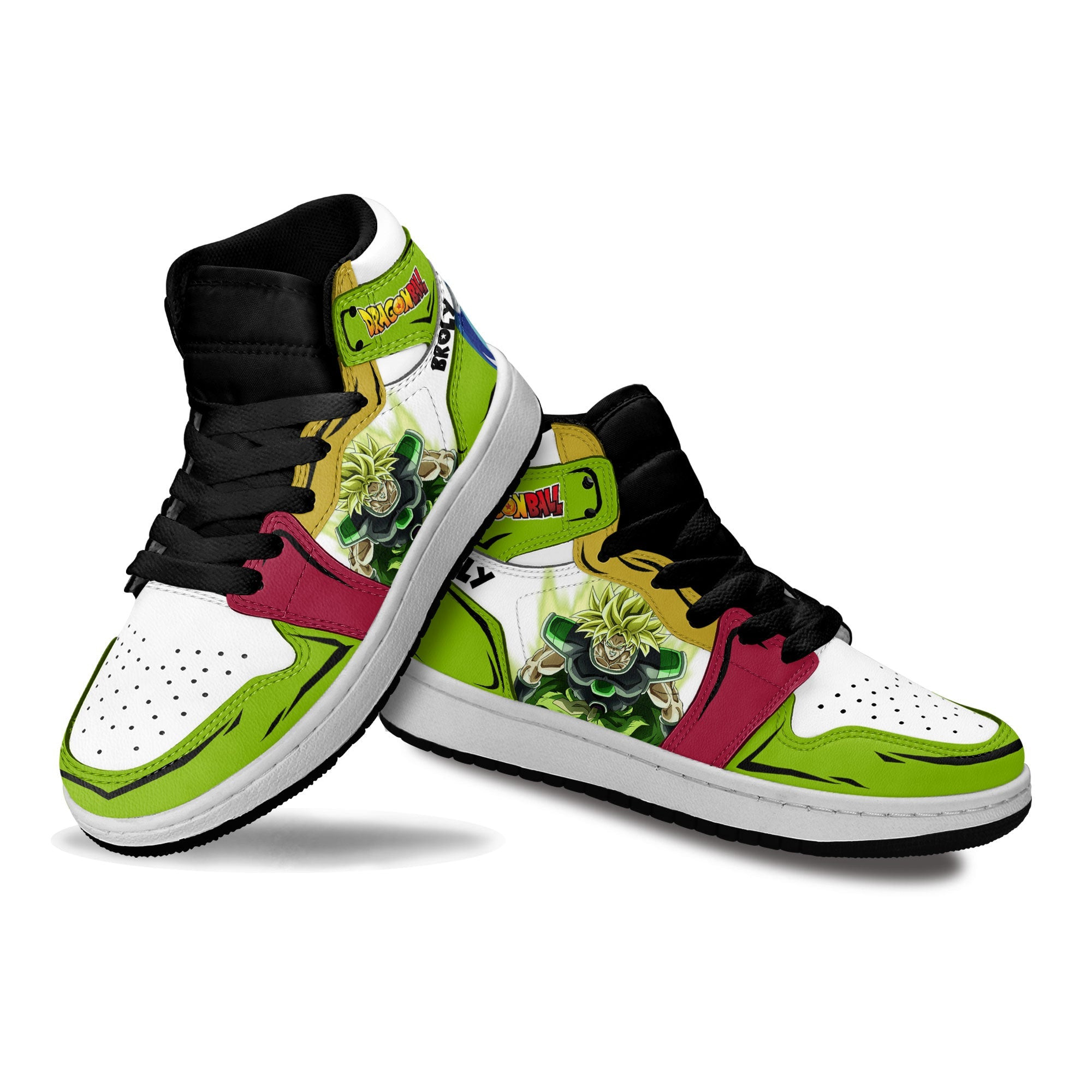 Broly Kids Sneakers Custom Anime Dragon Ball Shoes For Kids