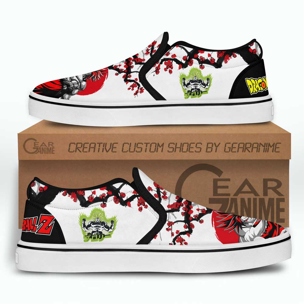 Broly Slip-On Shoes Canvas Custom Anime Dragon Ball Shoes