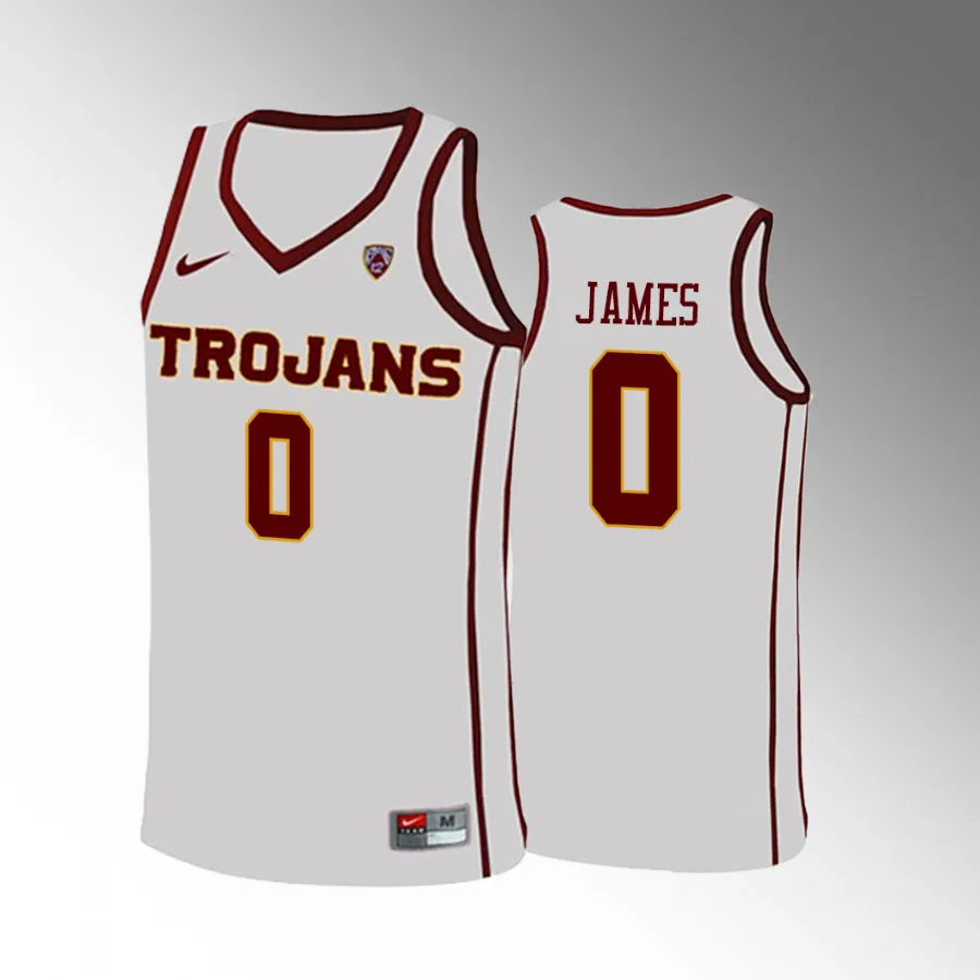 Bronny James USC Trojans College Men's White Jersey