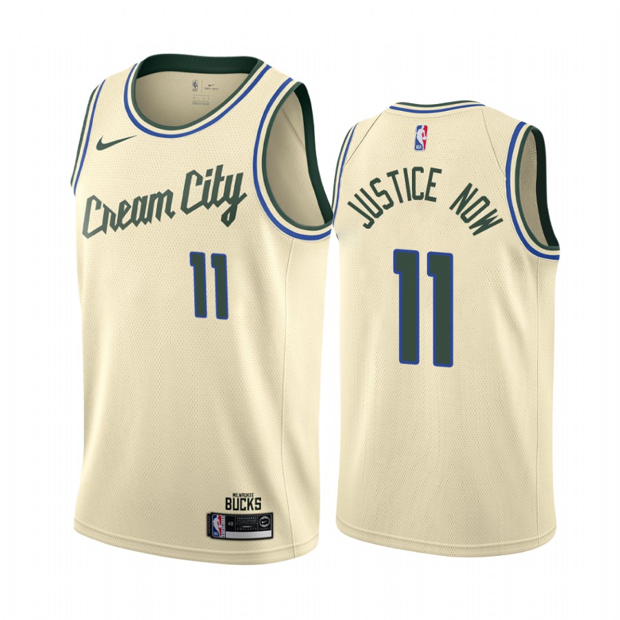Brook Lopez Justice Now Bucks City Jersey