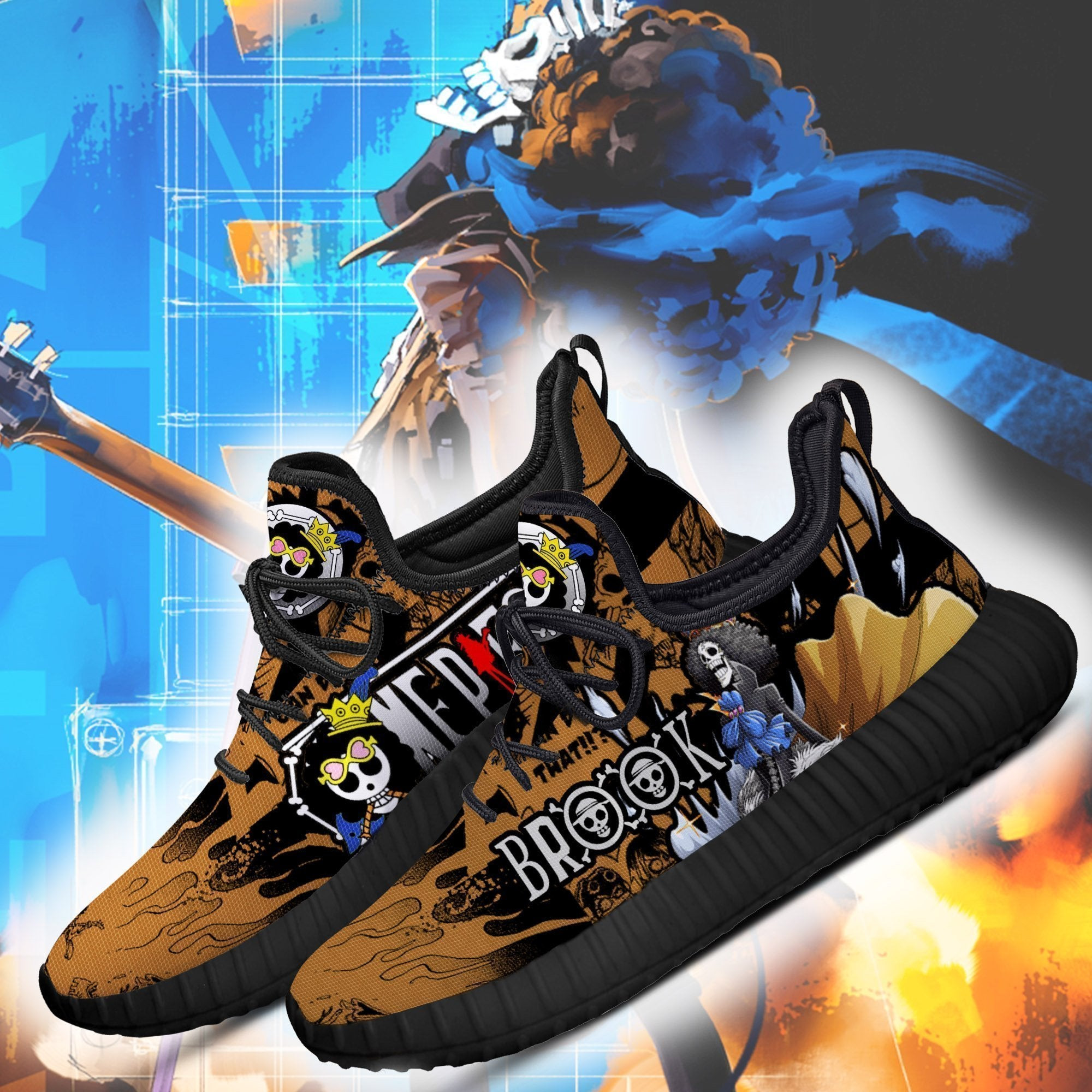 Brook Reze Shoes One Piece Anime Shoes Fan Gift Idea